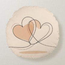 Personalized Love Throw Pillow – Romantic Hearts