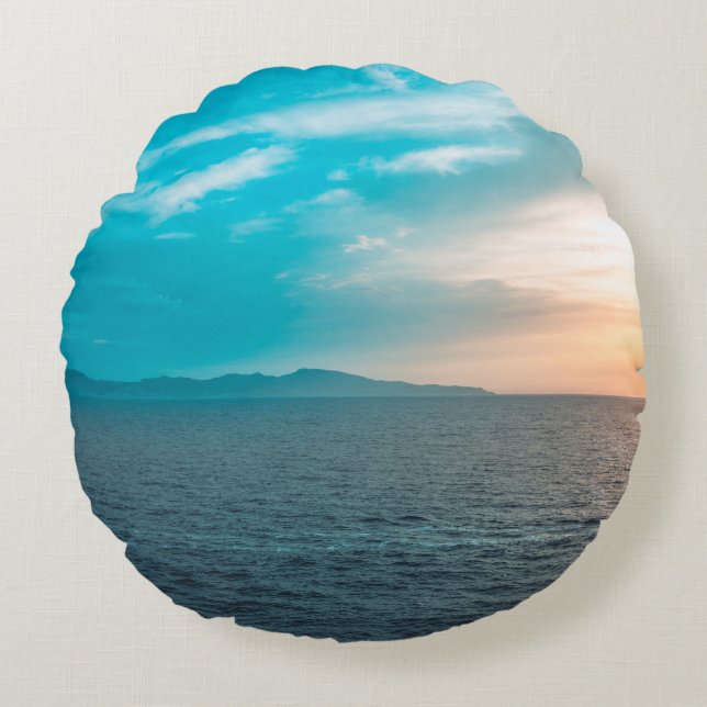 Coussins Ronds Personalized Photo Round Pillow (Devant)