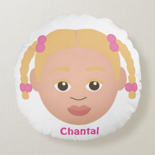 Coussins Ronds Personnalisée de l'enfant #NaturalHair