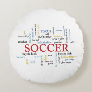 Coussins Ronds Personnalisez, Merci d'entraîneur de football en m