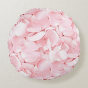 Coussins Ronds Pétales de roses roses pour bébés