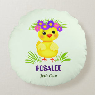 Coussins Ronds Petit canard mignon