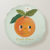 Coussins Ronds Petit Cutie Orange Baby (Dos)