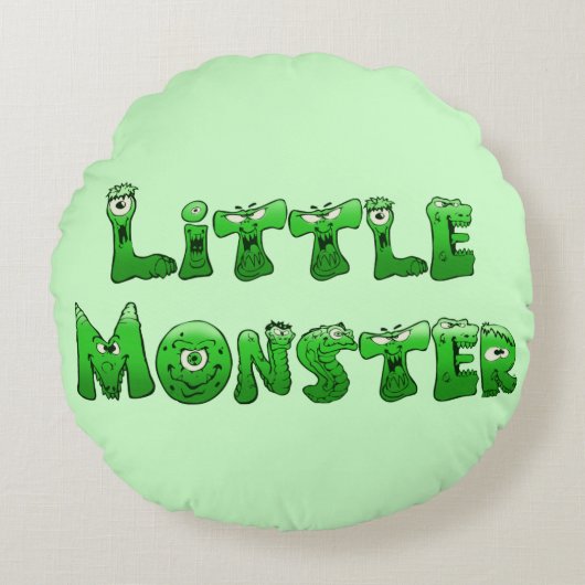 Coussins Ronds Petit monstre tombé (Devant)