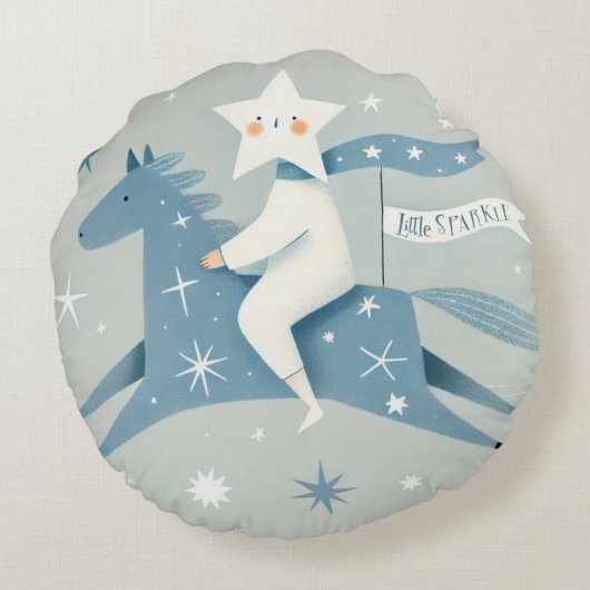 Coussins Ronds Petite étoile bébé (Dos)