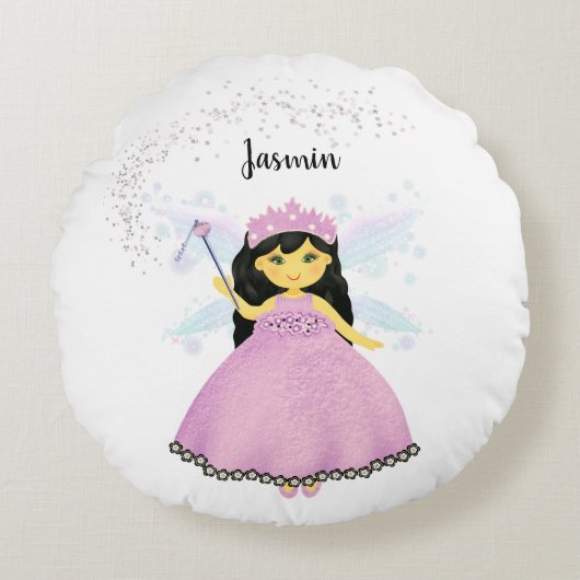 Coussins Ronds Petite fée princesse (Devant)