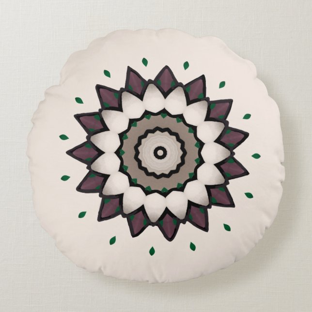 Coussins Ronds Petite impression Coffee Star (Devant)