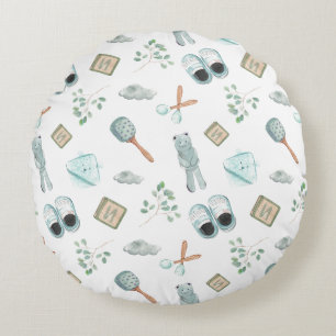 Coussins Ronds "Petits jouets pour bébés Imprimer : Conception jo