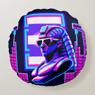 Coussins Ronds Pharaon Synthwave