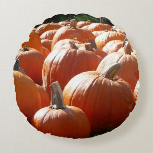 Coussins Ronds Photo citrouille pour automne, Halloween ou Thanks