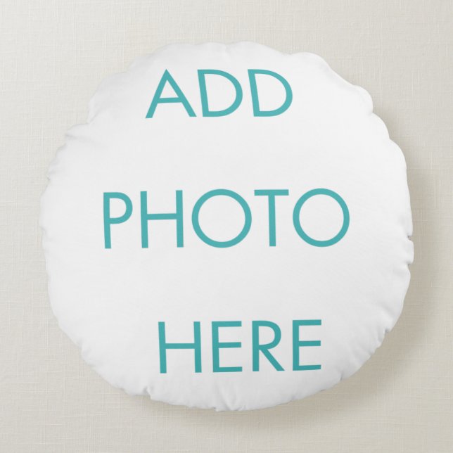 Coussins Ronds Photo personnalisée (Devant)