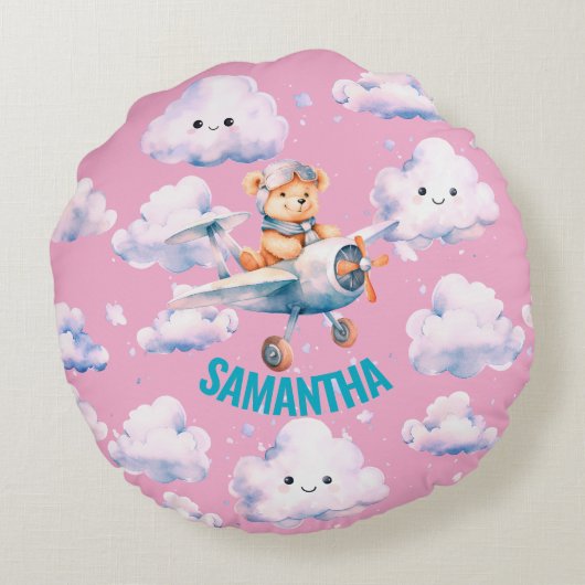 Coussins Ronds Pilote Teddy Pillow (Dos)