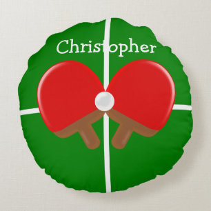 Coussins Ronds Ping-pong fait sur commande