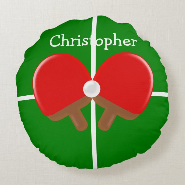 Coussins Ronds Ping-pong fait sur commande (Dos)