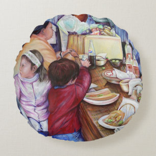 Coussins Ronds Pique-nique agréable, Mexique