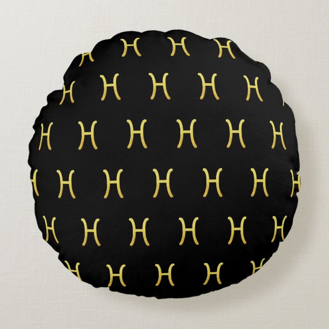 Coussins Ronds Pisces Gold (Devant)