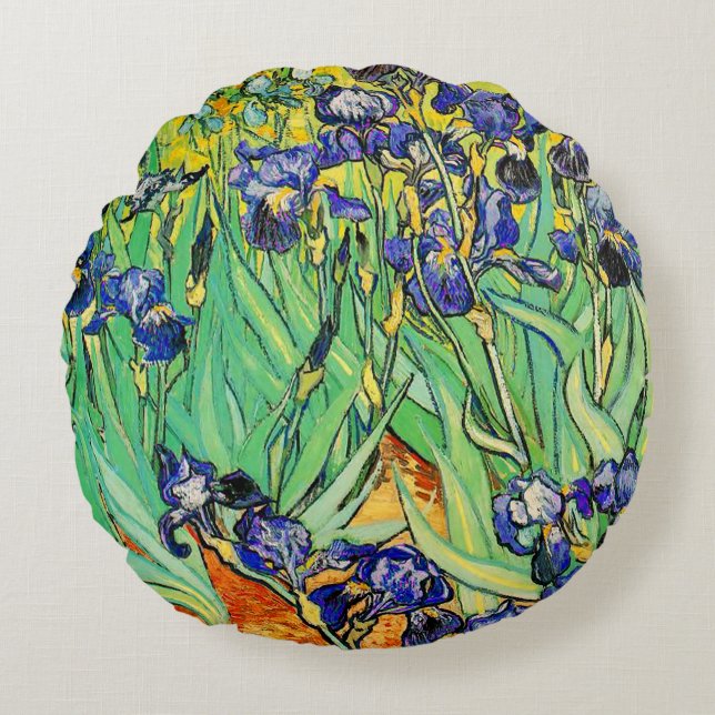 Coussins Ronds PixDezines van gogh iris/st. remy (Devant)