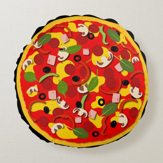 Coussins Ronds Pizza (Devant)