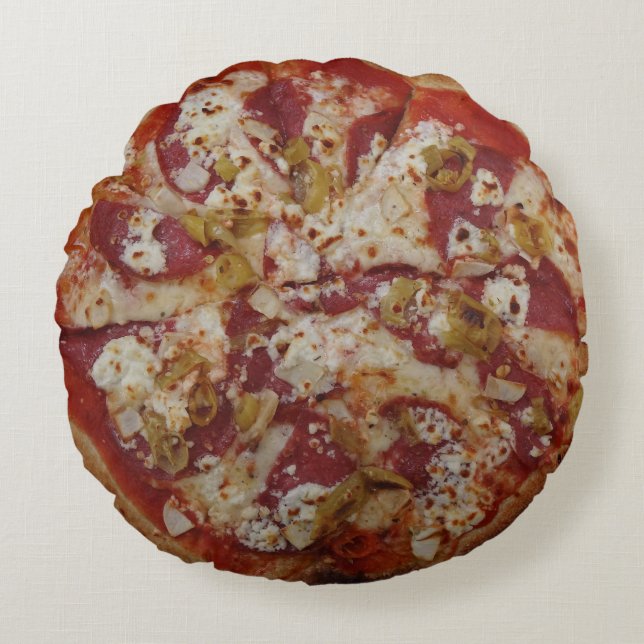 Coussins Ronds Pizza Rustica lancer oreiller (Devant)