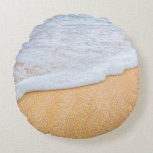 Coussins Ronds Plage de sable avec Surf en mousse