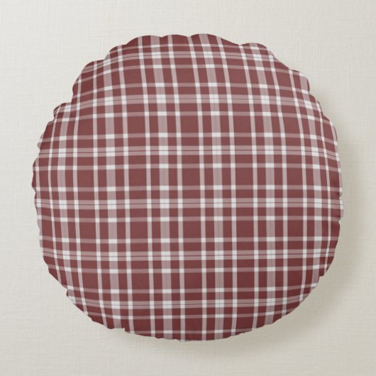 Coussins Ronds Plaid de Marsala en Bourgogne (Devant)