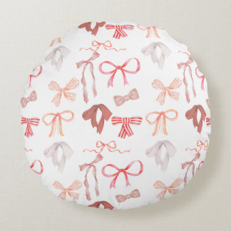 Coussins Ronds Plaid de nurserie/chambre d'enfants rond Ruban Rou