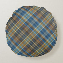 Plaid orange bleu