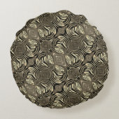 Coussins Ronds Poignée ronde gris beige ou or (Dos)