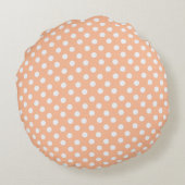 Coussins Ronds pois à Peach Fuzz (Dos)