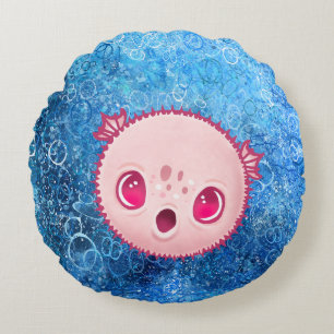 Coussins Ronds Poisson
