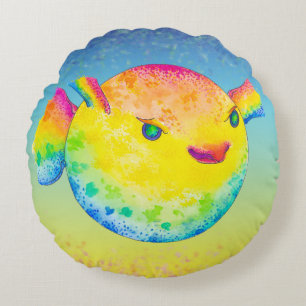 Coussins Ronds Poisson