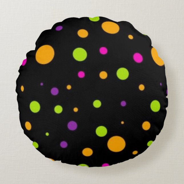 Coussins Ronds Polka dot (Devant)
