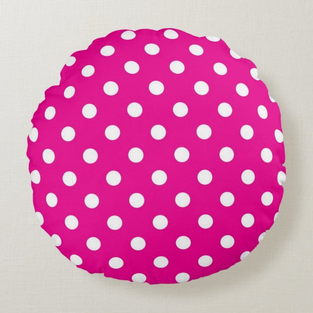 Coussins Ronds Polka dot (Devant)