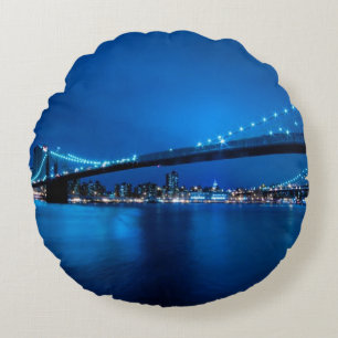 Coussins Ronds Pont de Brooklyn, New York
