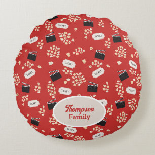 Coussins Ronds Popcorn Retro Cinéma Monogramme