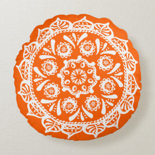 Coussins Ronds Poppy Mandala