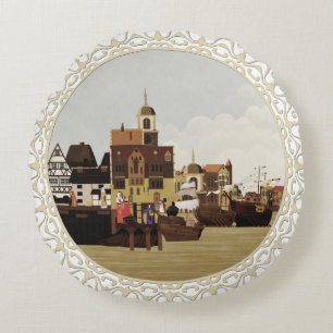 Coussins Ronds Port médiéval