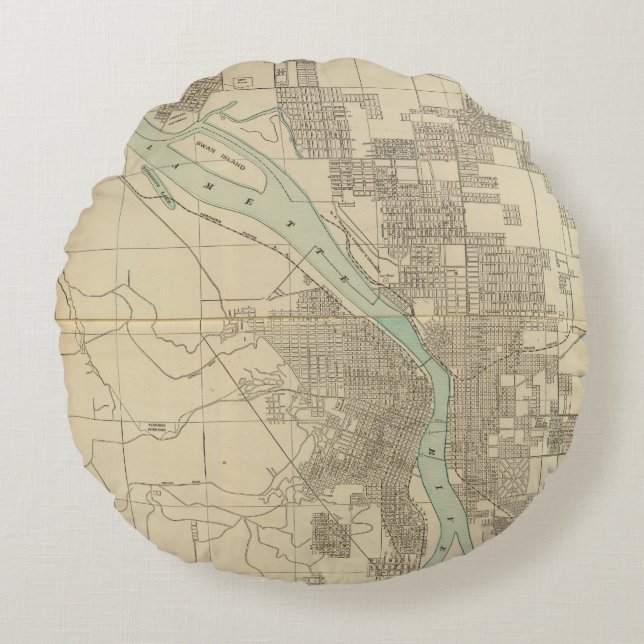 Coussins Ronds Portland, ou (Devant)