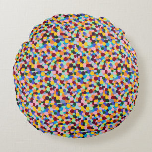 Coussins Ronds Pots Gumballs brillant éclat de couleur