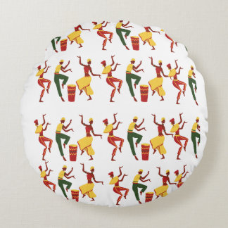 Coussins Ronds Poufs inspirés par l'Afrique