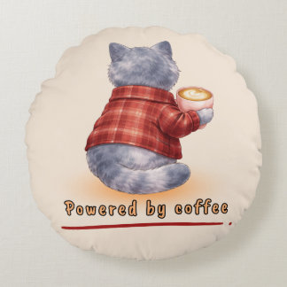 Coussins Ronds Powered by Coffee