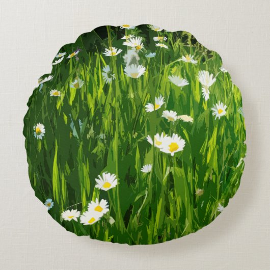 Coussins Ronds pré fleuri (Devant)