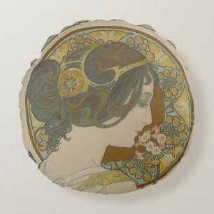 Coussins Ronds Primrose par Alphonse Mucha (1899)