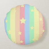 Coussins Ronds Princess Kitty Nourriture ronde Jeu d'oreiller (Dos)