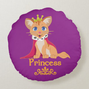 Coussins Ronds Princesse Kitten