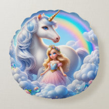 Princesse Licorne Oreiller Arc-en-Ciel – Conte de 