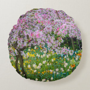 Coussins Ronds Printemps dans le jardin de Claude Monet