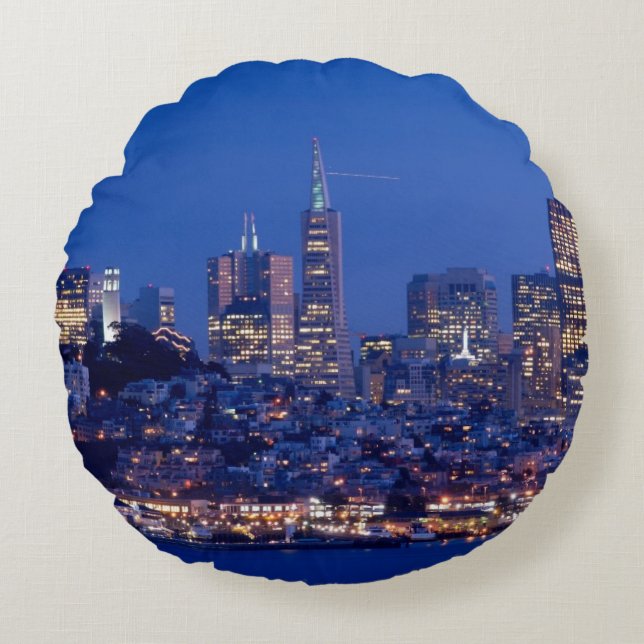 Coussins Ronds Pris du toit de la prison sur Alcatraz (Devant)