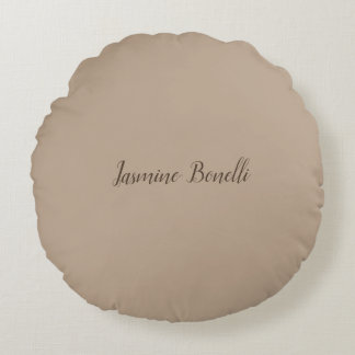 Coussins Ronds Professionnel Moderne Minimaliste Votre Nom