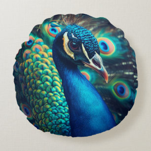 Coussins Ronds Profil Peacock